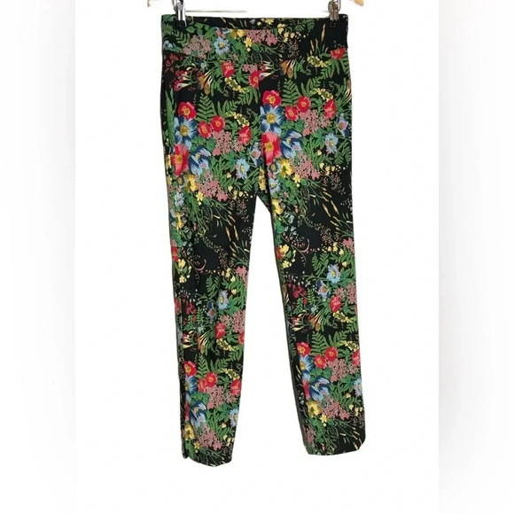 Soft Surroundings | Floral In Blooms Pants Curved Split Hem - Picture 3 of 8